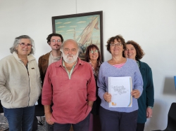 l'association re�ue au mus�e en pr�sence de Marie-Fran�oise Roger, adjointe et Jo le Port