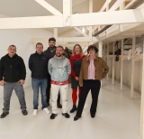 La Maire et les entreprises qui ont r�alis� les travaux (Deldin absent sur la photo)