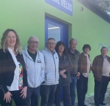 Clap de fin de travaux pour les �lus devant le local � v�los